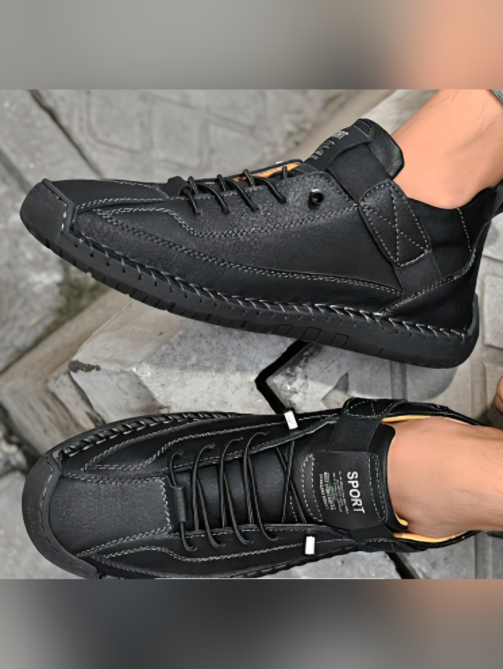 Mens Leather Chucca Boots/Casual Sneakers Size 38(M5.5-6/W7.5-8)